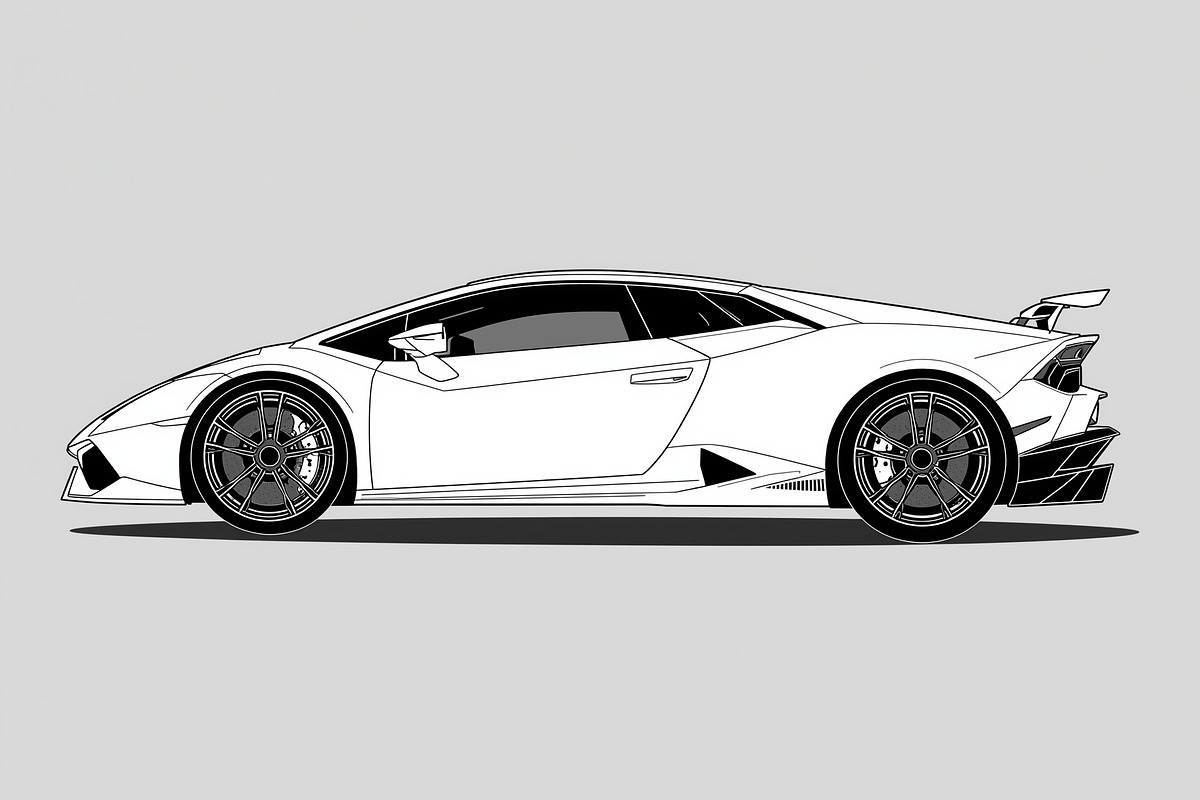 Supercar Vector Collection, an Illustration by Amazin_art (Photo 8 of 9)