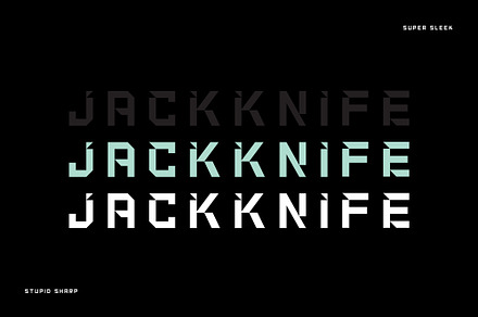 Jackknife – Edgy Display Font