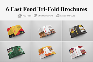 Fast Food Tri-fold Brochures