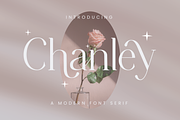Chanley - Modern Font Serif, a Serif Font by Flawless And Co (Thumbnail 1 of 10)