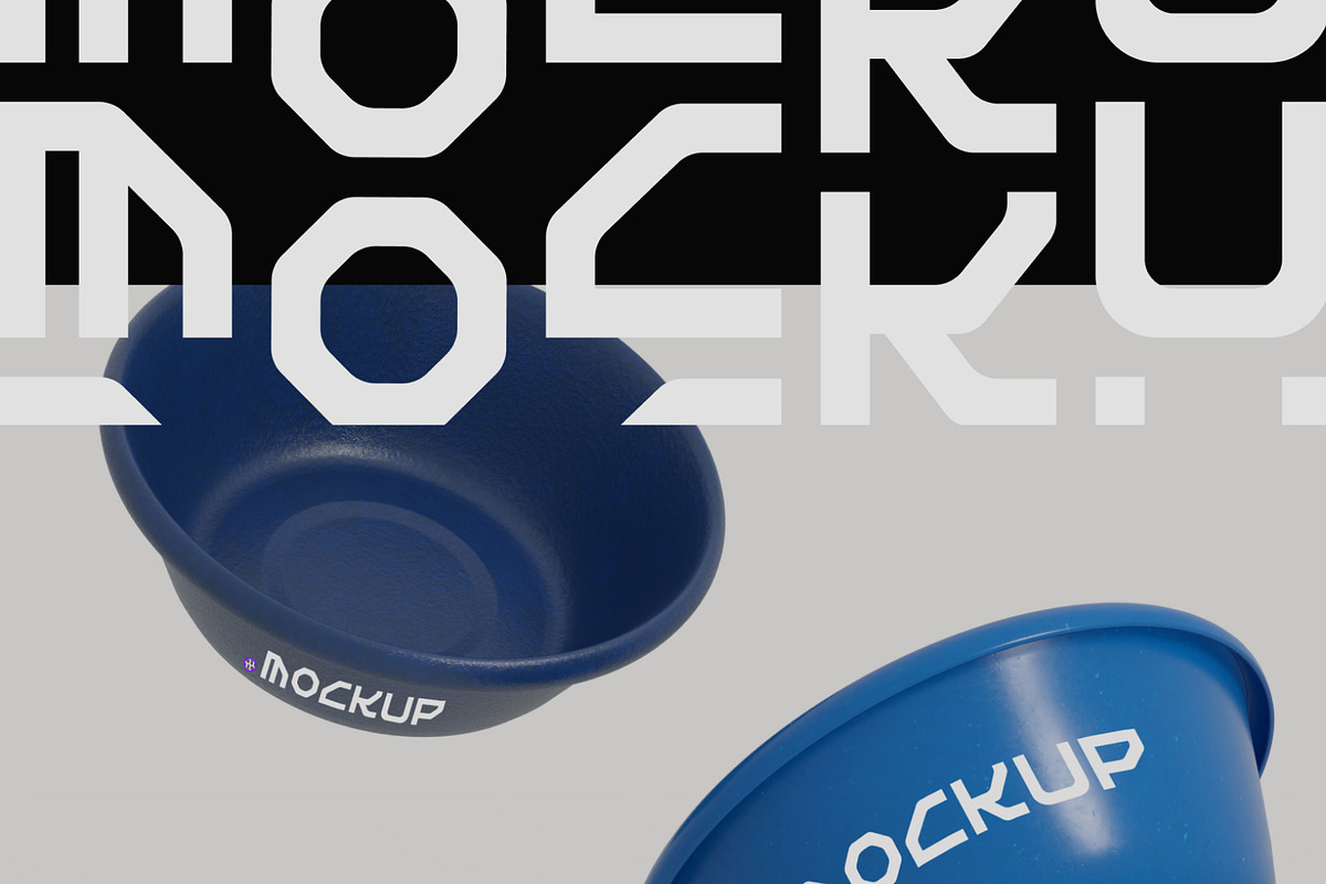 Plastic Bucket Mockup, a Household Mockup by hiddemaru (Photo 3 of 4)