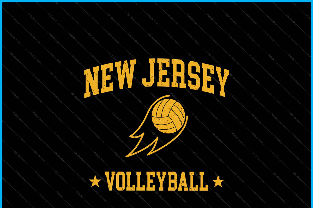 New Jersey Gameday Volleyball Lover, a Graphic by Creativeusart (Photo 2 of 4)