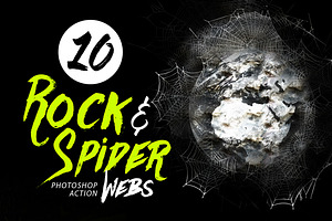 10 Rock & Spider Webs Photo Effect