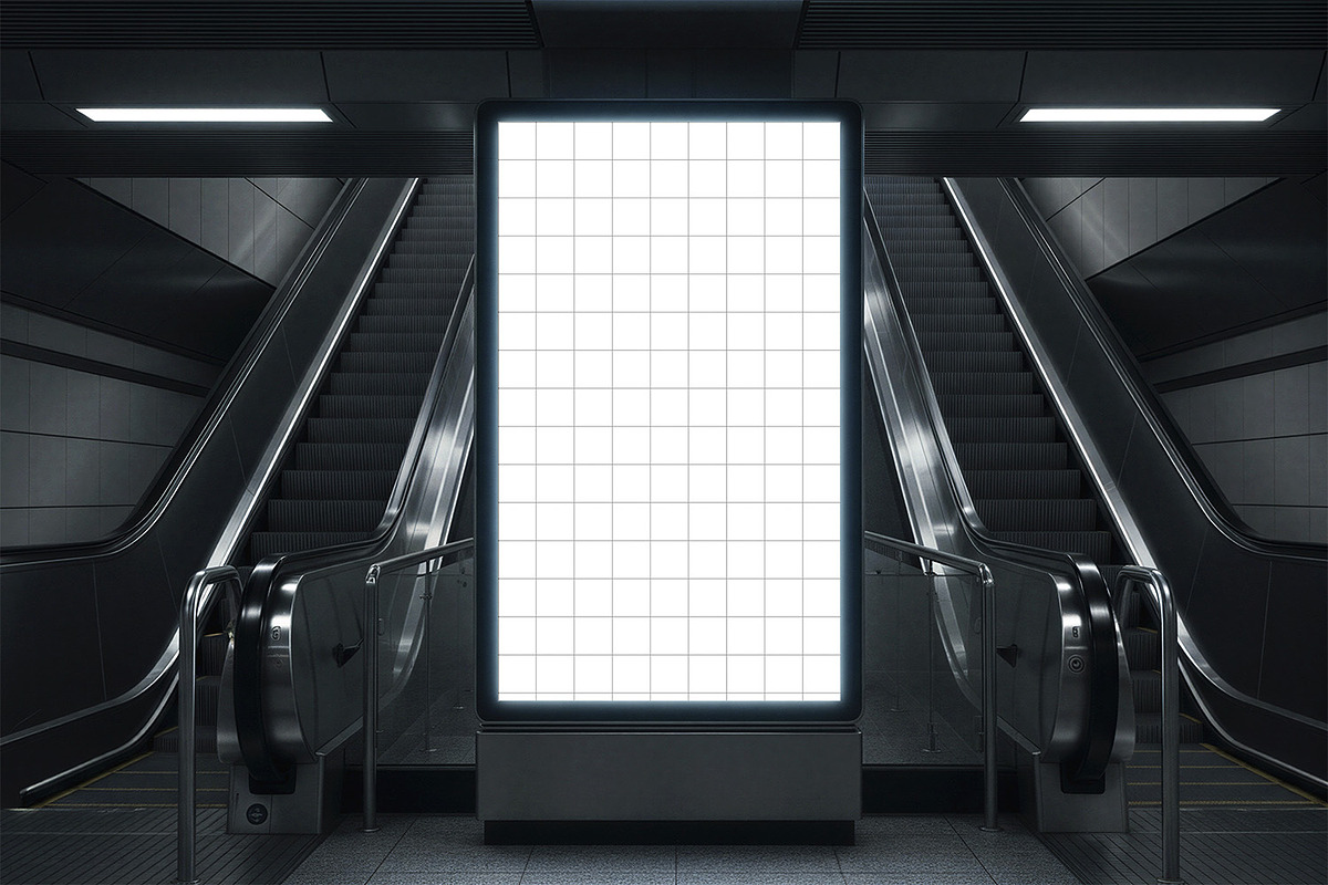 Indoor Screen Billboard Mockup, an Advertising Mockup by Nathatype (Photo 5 of 9)