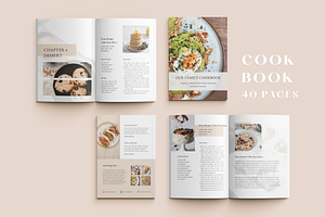 Aesthetic Cook Book Template, a Magazine Template by ShopRShop