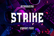 Strike - ESport Game Font, a Sans Serif Font by Agung Kreatif (Thumbnail 1 of 4)