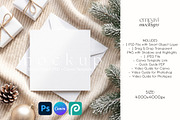 Square Card Mockup, an Advertising Mockup by EmpaviMockups (Thumbnail 1 of 5)