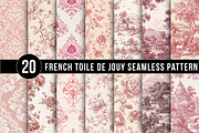 French Toile De Jouy Seamless Patter, a Pattern Graphic by DreamArtGraphic (Thumbnail 1 of 4)