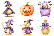 Whimsical Halloween Goose Clipart, an Illustration by CitraGraphics (Thumbnail 4 of 5)