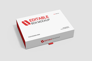 Gift Box Packaging Mockup Template, a Product Mockup by graphypix
