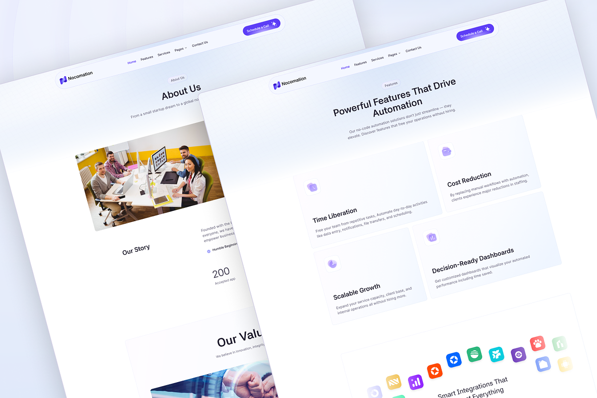Nocomation, Technology HTML Template, a HTML Template by TNCFlow (Photo 5 of 5)