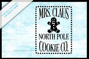 Mrs. Klause Cookie Co. SVG File