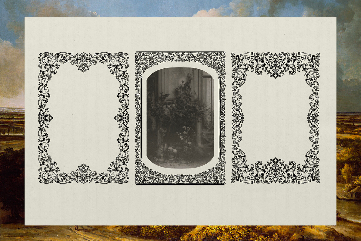 OrnamentalGarden  Frames&Ornaments, a Decorative Illustration by heyXeni (Photo 9 of 11)