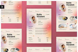 Modern Gradient CV Resume, a Resume Template by Neermana