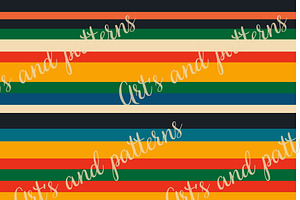 60s Retro Striped Pattern