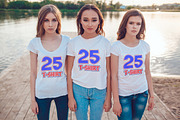 25 T-Shirts Mock-Up (Part 1), a Shirt Mockup by Freeman Studio (Thumbnail 19 of 30)
