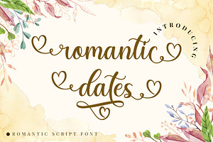 Romantic Dates - Love Font