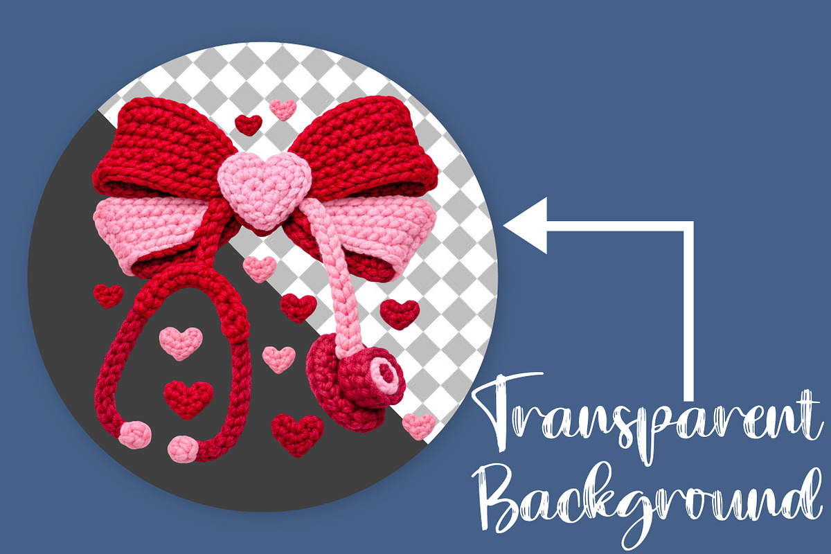 Crochet Nurse Valentine PNG, an Illustration by Canvas Craft (Photo 2 of 7)