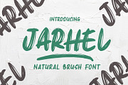 Jarhel Display Brush Font, a Sans Serif Font by nizarbagasm (Thumbnail 1 of 10)