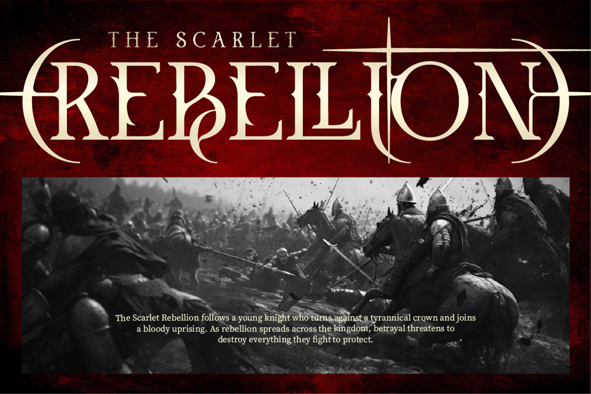 Aethrim - Dark Fantasy Serif, a Blackletter Font by Artisan Themes (Photo 5 of 12)