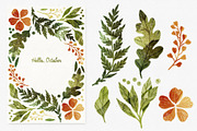 Fall Theme Greeting Card Template, a Seasonal Illustration by Helga Wigandt (Thumbnail 2 of 3)