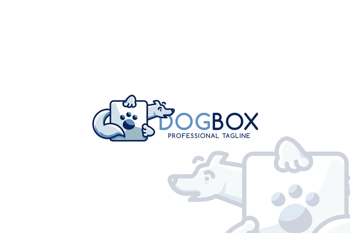Dog Box Logo Template, a Branding & Logo Template by dien96 (Photo 2 of 3)