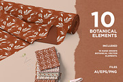 Botanical Seamless Patterns V2, a Pattern Graphic by PixelHive Pro (Thumbnail 5 of 17)