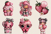 Valentine Strawberry Clipart Bundle., an Illustration by SVGArt (Thumbnail 2 of 8)