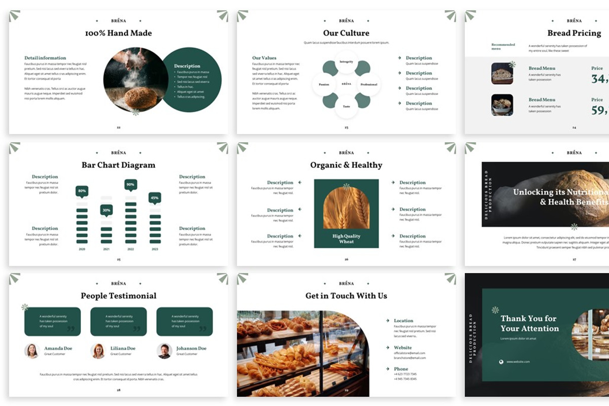 Brena - Bread Google Slides, a Presentation Template by SlideFactory (Photo 4 of 4)