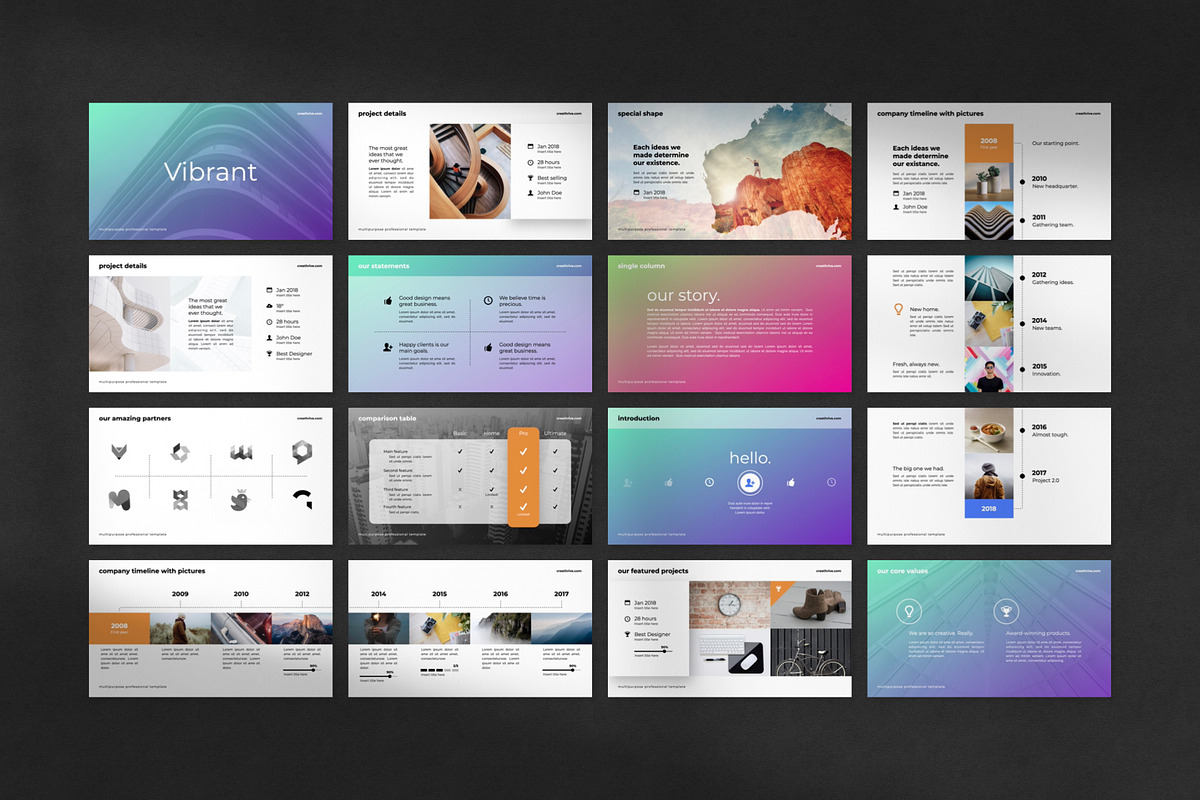 Vibrant PowerPoint Template