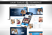 Medspa Website Squarespace Templates, a Squarespace Template by Design Pro Templates (Thumbnail 2 of 7)