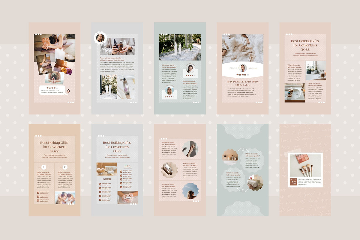 Instagram Story Templates Canva Dot, a Social Media Template by Keikoya (Photo 9 of 16)