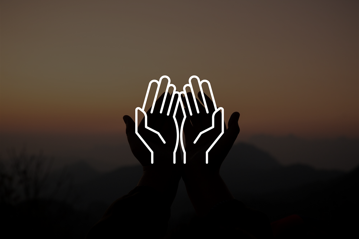 Minimalist Praying Hands Logo, a Branding & Logo Template by Luxury Logos (Photo 2 of 4)