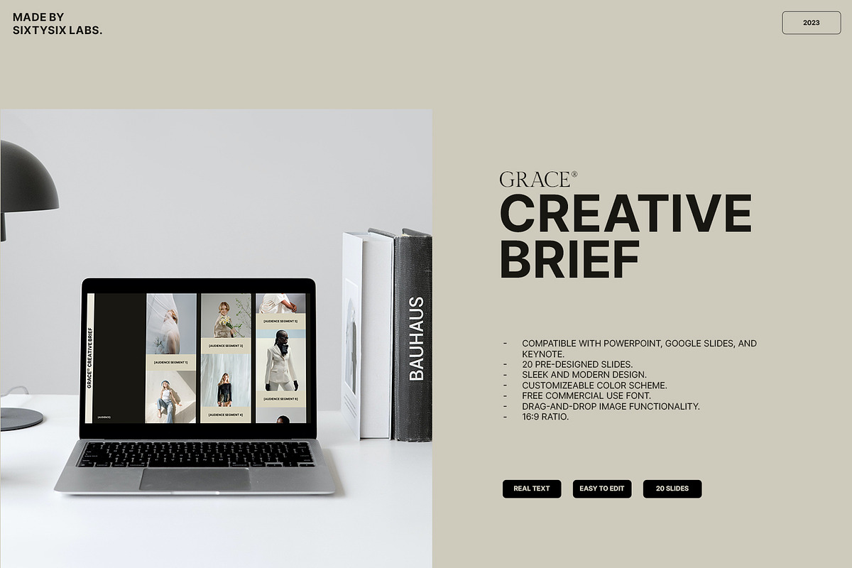 Grace Creative Brief - Google Slide, a Presentation Template by Sixtemp (Photo 2 of 7)