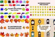 4689+ PNG's Clipart Elements Bundle, an Object Graphic by AN Productions (Thumbnail 12 of 29)