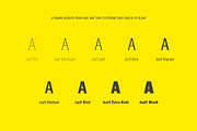 Juzif - 9 Condensed Fonts Typeface, a Sans Serif Font by Lella7 (Thumbnail 16 of 18)