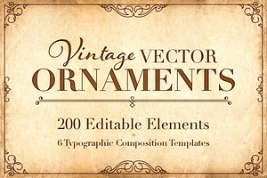 Vintage Vector Ornaments