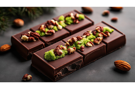Close-up of artisanal chocolate bars, a Background Photo by Sergey Kotenev