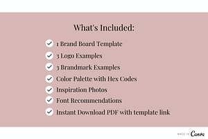 Branding Board Template Ada Grey