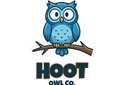 Wise Owl Mascot Logo, an Animal Illustration by Izdihaar_Studio (Thumbnail 2 of 3)