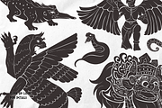 Linocut Mythical Creature Set, an Animal Illustration by Invisual Studio (Thumbnail 3 of 7)