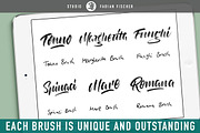 Pizza Handlettering Brushpack, a Brush Add-On by Studio FabianFischer (Thumbnail 3 of 5)