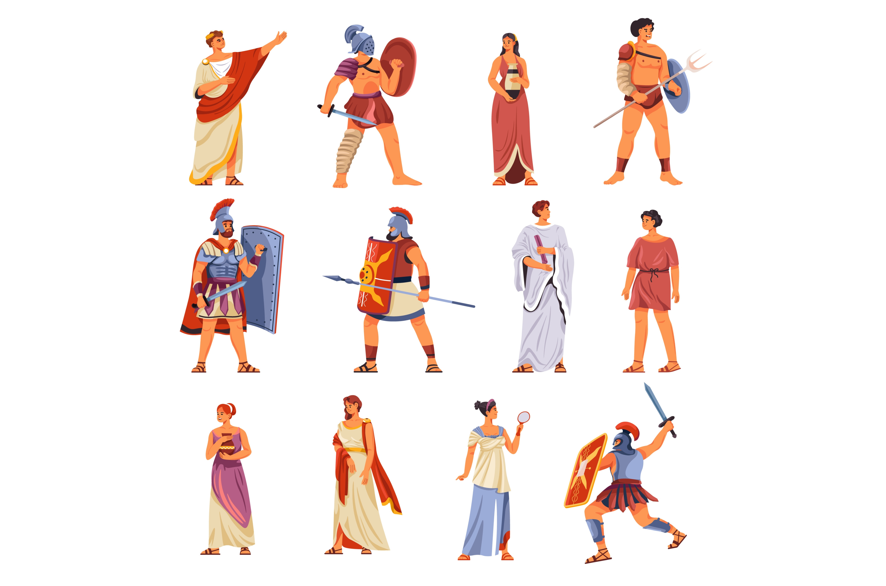 Ancient rome characters. Historic, a Graphic by Stock-Smart-Start