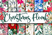 Floral Digital Paper Bundle, a Texture Illustration by OldMarket Designs (Thumbnail 4 of 13)