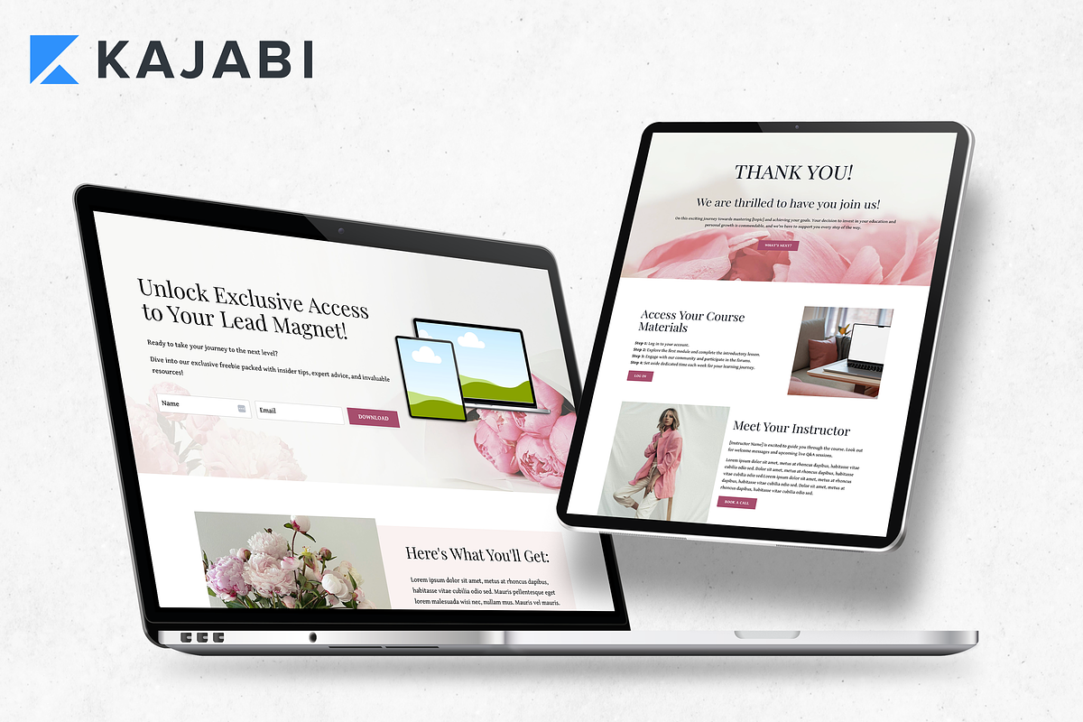 Kajabi Sales Funnel Templates, a Landing Page Template by Altenne | Kajabi Designer (Photo 5 of 10)