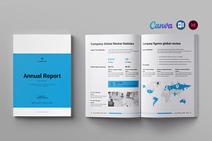 Annual Report Template, a Brochure Template by ElvinPrint