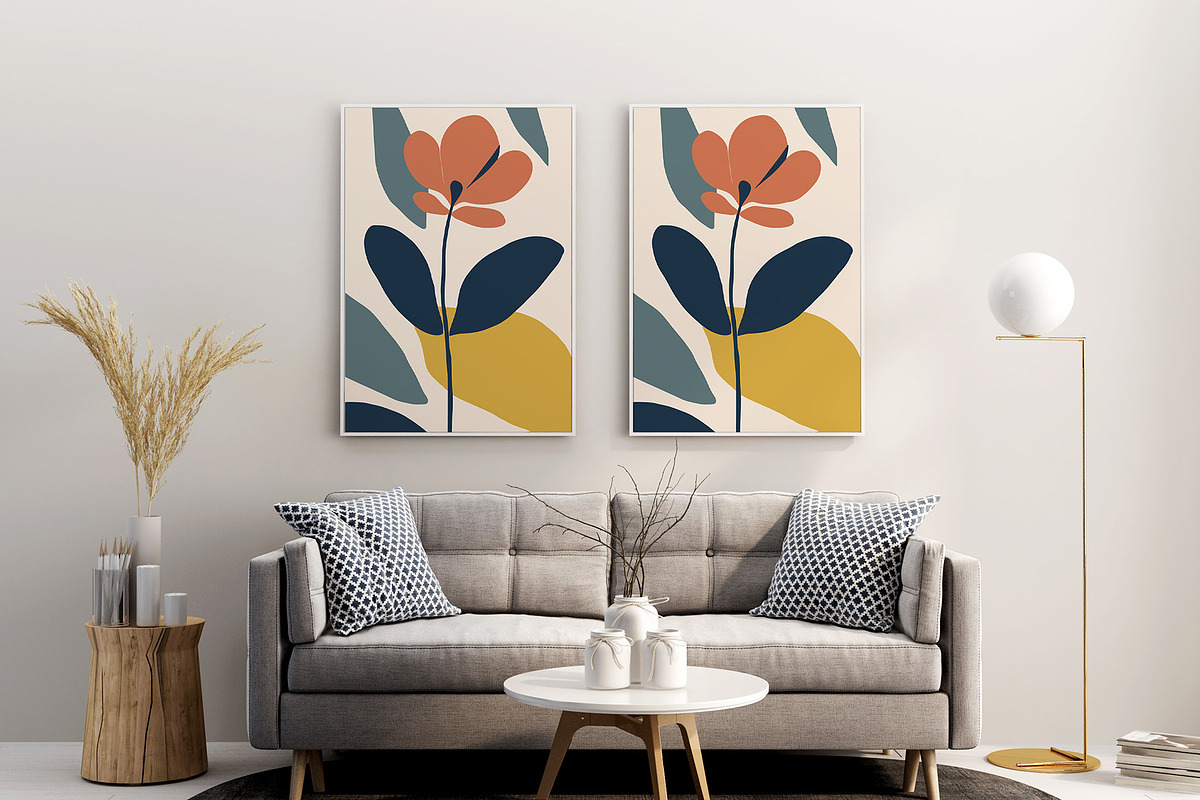 Blooming Floral Abstract Art Print, a Decorative Illustration by Vibrand Studio (Photo 3 of 13)