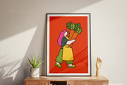 Colorful Vegetable Wall Art Prints, a Poster Template by digitalsbydepi (Thumbnail 4 of 8)