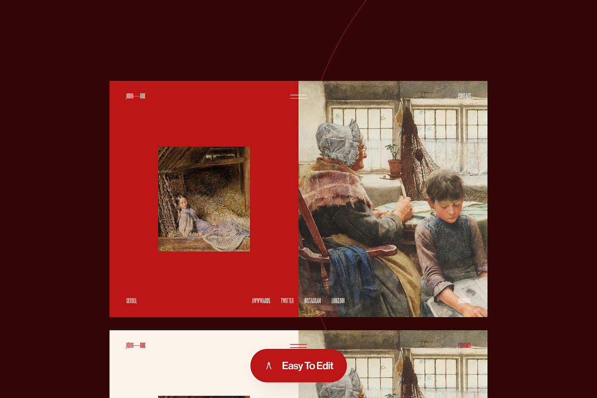 Figma Portfolio Website Template, a Landing Page Template by andrisetiawannn (Photo 6 of 7)