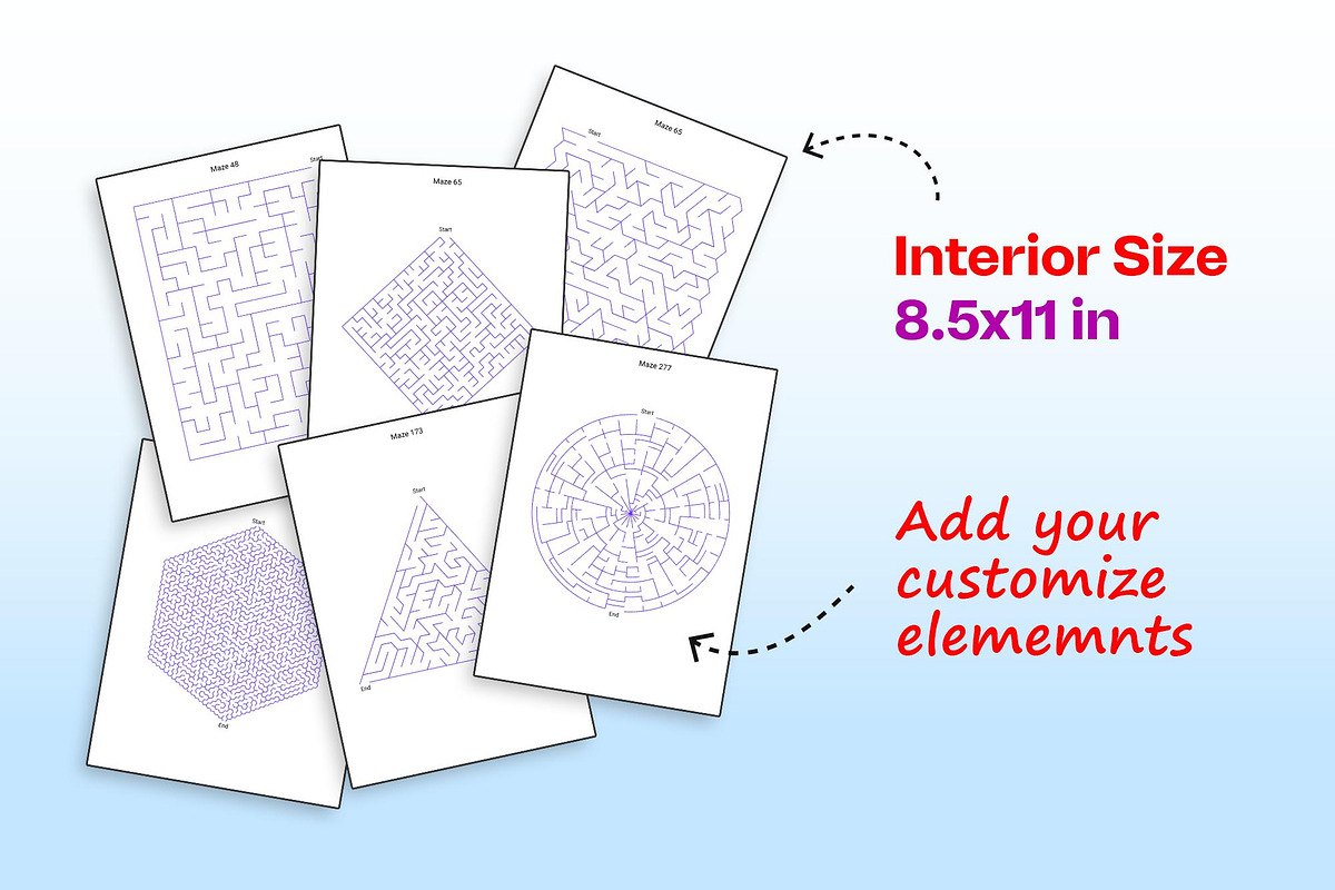 Mazes Puzzle Mega Bundle | 2400 Maze, a Stationery Template by Graphic Template (Photo 2 of 2)
